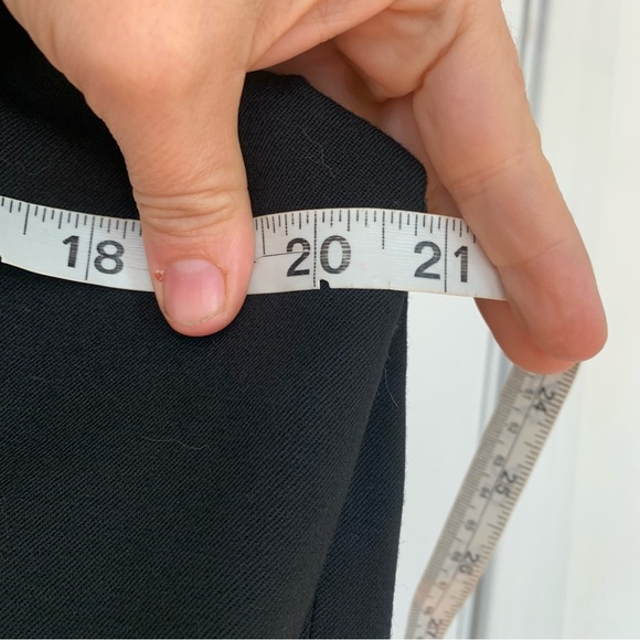 Vintage 100% Wool Black Double Breasted Cropped Blazer 8 - Picture 6 of 7